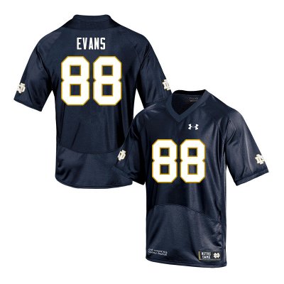 Notre Dame Fighting Irish Men's Mitchell Evans #88 Navy Under Armour Authentic Stitched College NCAA Football Jersey DDT1899NE